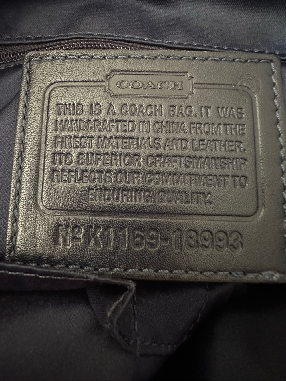 Coach Poppy Denim Signature Optic Tote - Picture 5 of 10